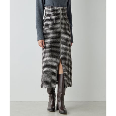 新品 定価46200円 ウィムガゼット 24aw 秋冬 ZIP サスペンダー ワンピース スカート 黒 ブラック 36 レディース S