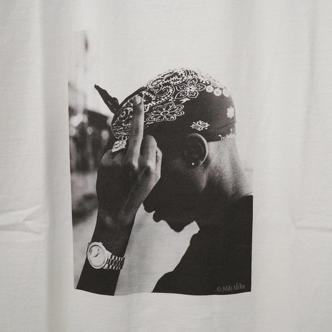 新品 定価10780円 バイウェア 公式 2PAC プリント ヘビーウェイト T