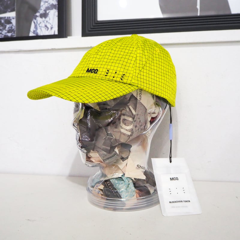 【正規品】MCQ ALEXANDER MCQUEEN ステッチ ロゴ キャップ 関込】新作◇MCQ ALEXANDER MCQUEEN◇ロゴ ステッチ キャップ