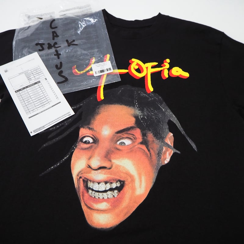 新品 L トラヴィススコット CACTUS JACK UTOPIA フェイス T