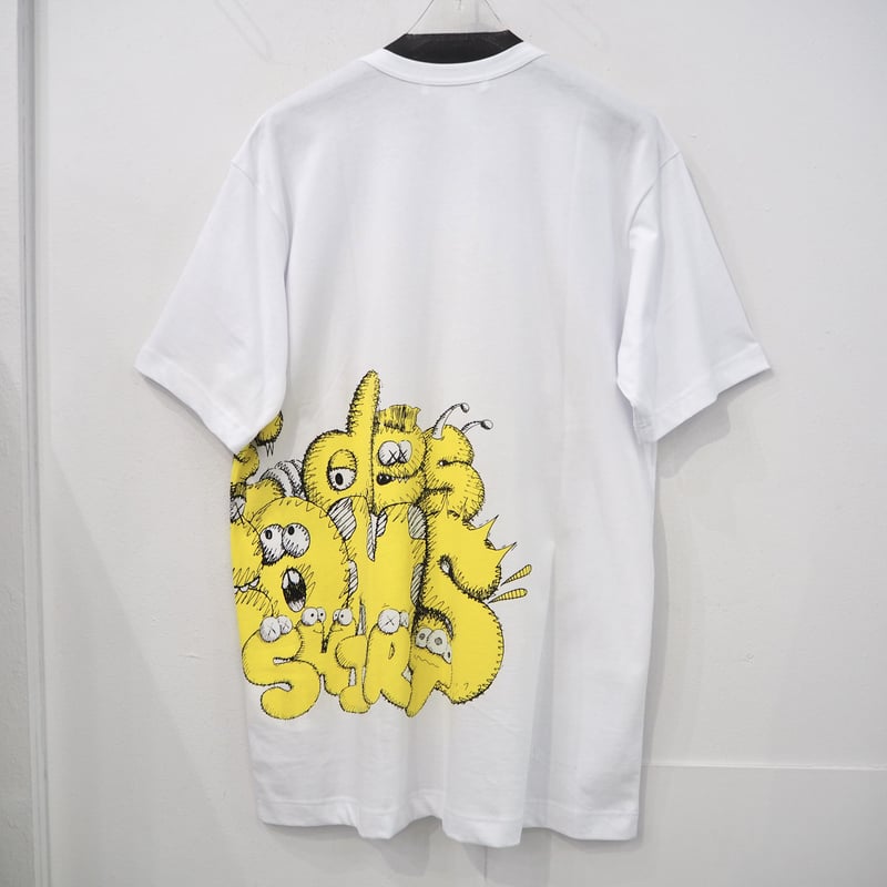 新品 正規品 コムデギャルソン シャツ × カウズ 21AW プリント Tシャツ