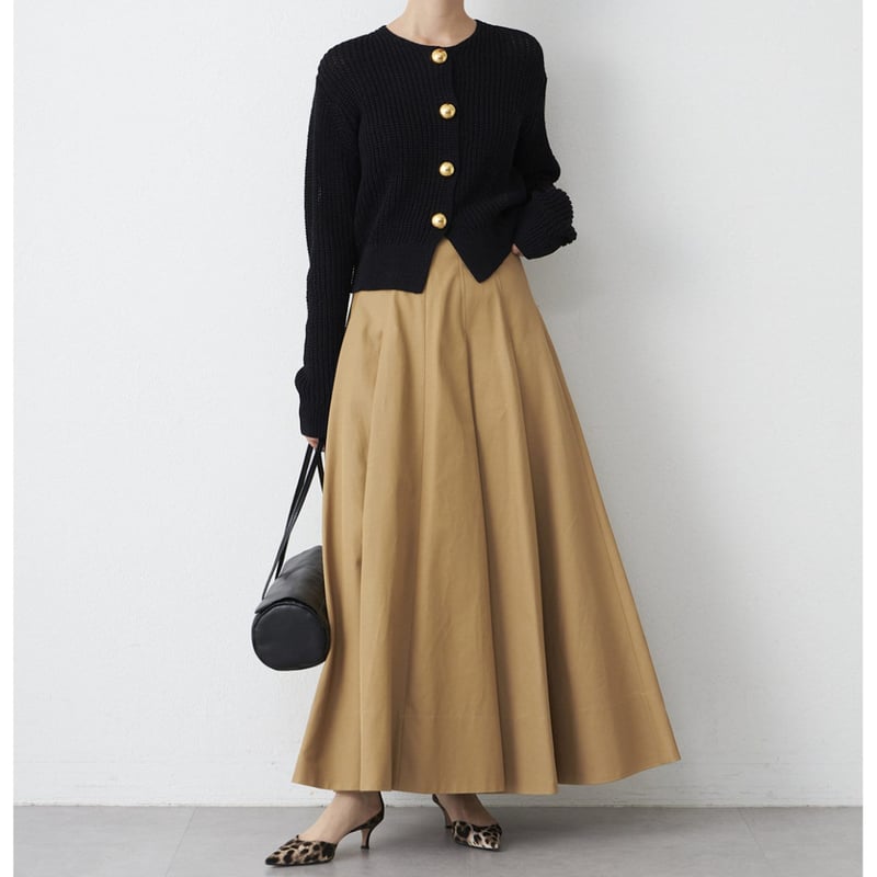 新品 定価44000円 ウィムガゼット 25ss 春夏 フレアチノロングスカート 新品 定価44000円 ウィムガゼット 25ss 春夏 フレア チノ ロング