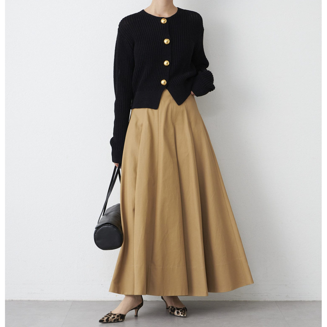 新品 定価44000円 ウィムガゼット 25ss 春夏 フレアチノロングスカート 新品 定価44000円 ウィムガゼット 25ss 春夏 フレア チノ ロング