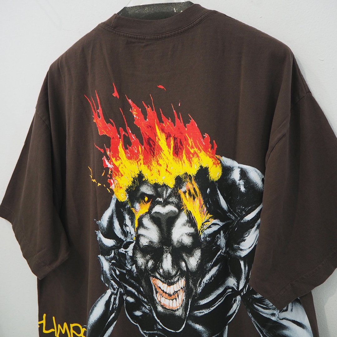新品 XL トラヴィススコット CACTUS JACK UTOPIA Tシャツ こげ茶 ダーク