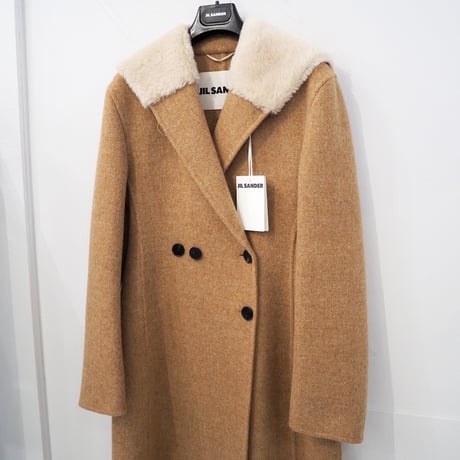 jilsander | STORES JIL SANDER ロゴ ロングコート 未使用品 jilsander | STORES JIL SANDER ロゴ ロングコート 未使用品