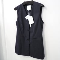 新品 定価48400円 ニューレーベル 春 ジップ ベスト オリーブ
