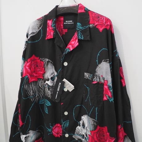 ヨウジヤマモト セントマイケル×WILDSIDE コラボ スカルローズ パンツ