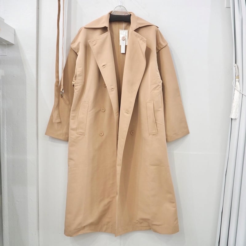 新品 定価42万 ナマチェコ 23ss 春夏 花柄 スプリング コート ブラウン