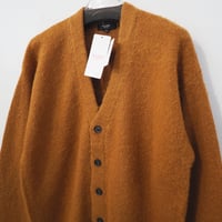 新品 定価9350円 ビームス ハート シャギー ビッグ カーディガン キャメル ブラウン 茶色 メンズ S M