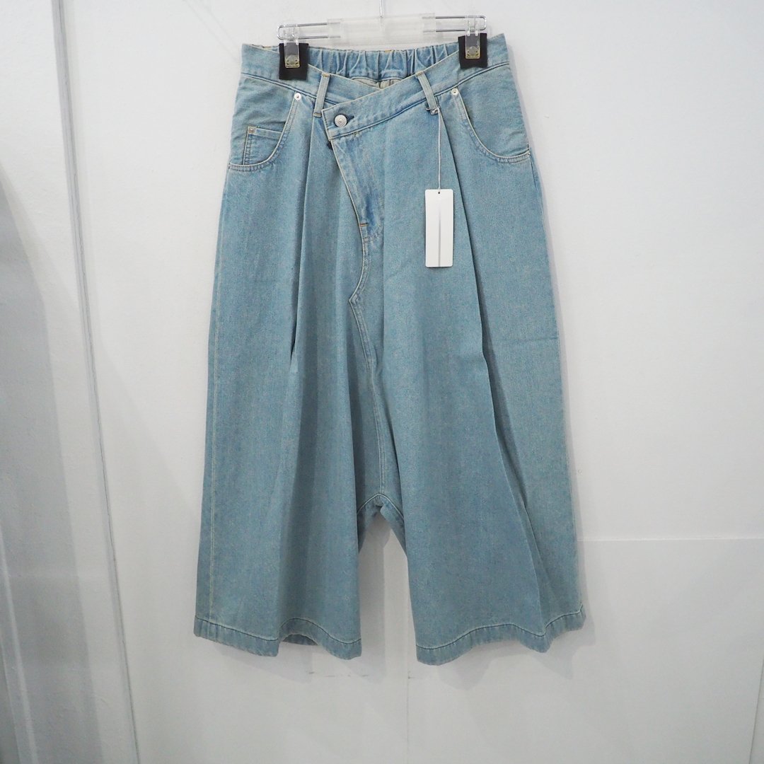 新品 定価37400円 ネオンサイン 24ss デザイン クロップド サルエル 新品 定価37400円 ネオンサイン 24ss デザイン クロップド サルエル