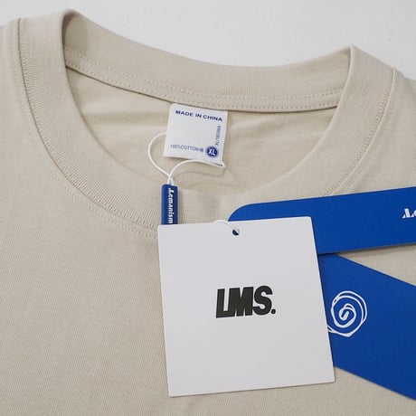 新品 定価8290円 レマニズム ヘビーウエイト フロント 刺繍 Tシャツ ベージュ アイボリー メンズ XL レディース