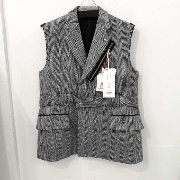 新品 定価34万 タカヒロミヤシタ ザ ソロイスト ハリスツイード ロングコート 新品 定価263890円 タカヒロミヤシタ ザ ソロイスト x ハリスツイード