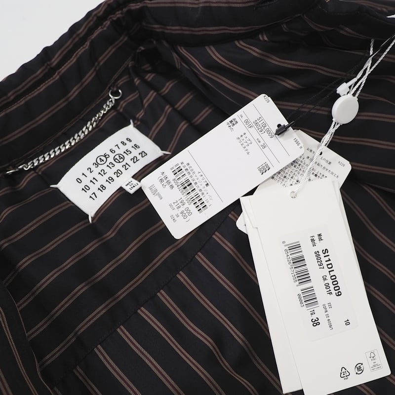 新品 定価218900円 メゾンマルジェラ 22aw 中綿 オーバーサイズ シャツ