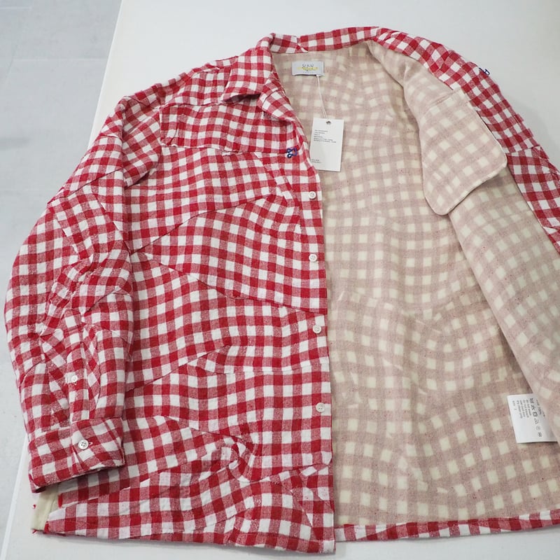 新品 定価52800円 ディガウェル x URU TOKYO 23ss 春夏 ギンガム