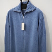 新品 定価24200円 ウィムガゼット ザポーズ 24aw 秋冬 ニット セミ ロング カーディガン ライト ブルー 水色 レディース M S L