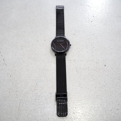 新品 定価22000円 スイス ALLY DENOVO 大理石 デザイン 腕時計 生活防水 ブラック 黒 メンズ レディース