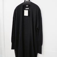 新品 定価33000円 ウィムガゼット 25ss 春夏 シルク リネン ロング カーディガン 黒 ブラック 無地 レディース M L XL