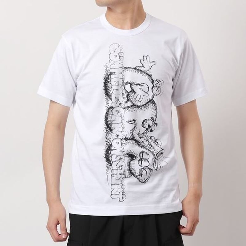 新品 正規品 コムデギャルソン シャツ × カウズ 21AW プリント Tシャツ