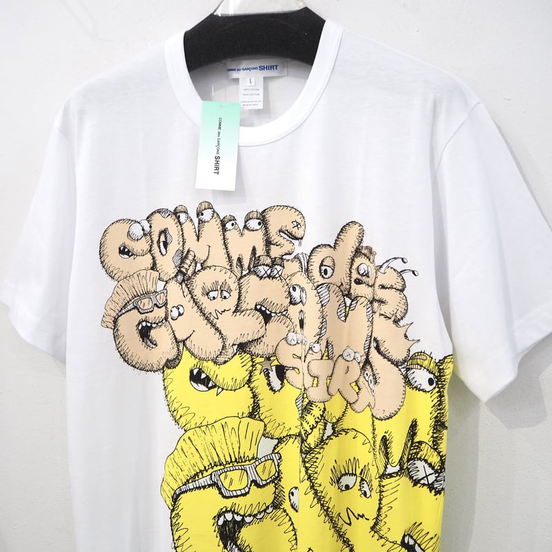 COMME DES GARCONS SHIRT X KAWS PRINT TEE