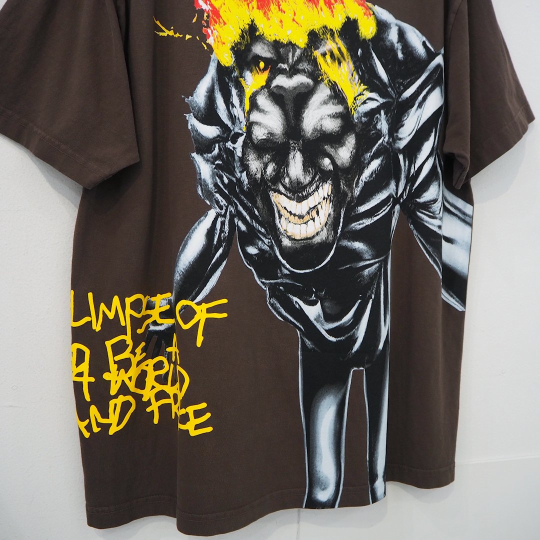 9/28限定価格❣️グク グクトゥギ Tシャツ パンツ キャップ 洋服 新品 L トラヴィススコット CACTUS JACK UTOPIA Tシャツ こげ茶 ダーク