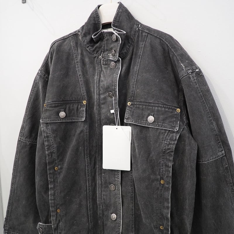 新品 定価85800円 インク 顔料染め デザイン デニム ジャケット