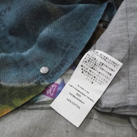 定価6万 ブレス No69 ホリデー シャツ生地 Tシャツ 白 ホワイト 青 ブルー メンズ L レディース