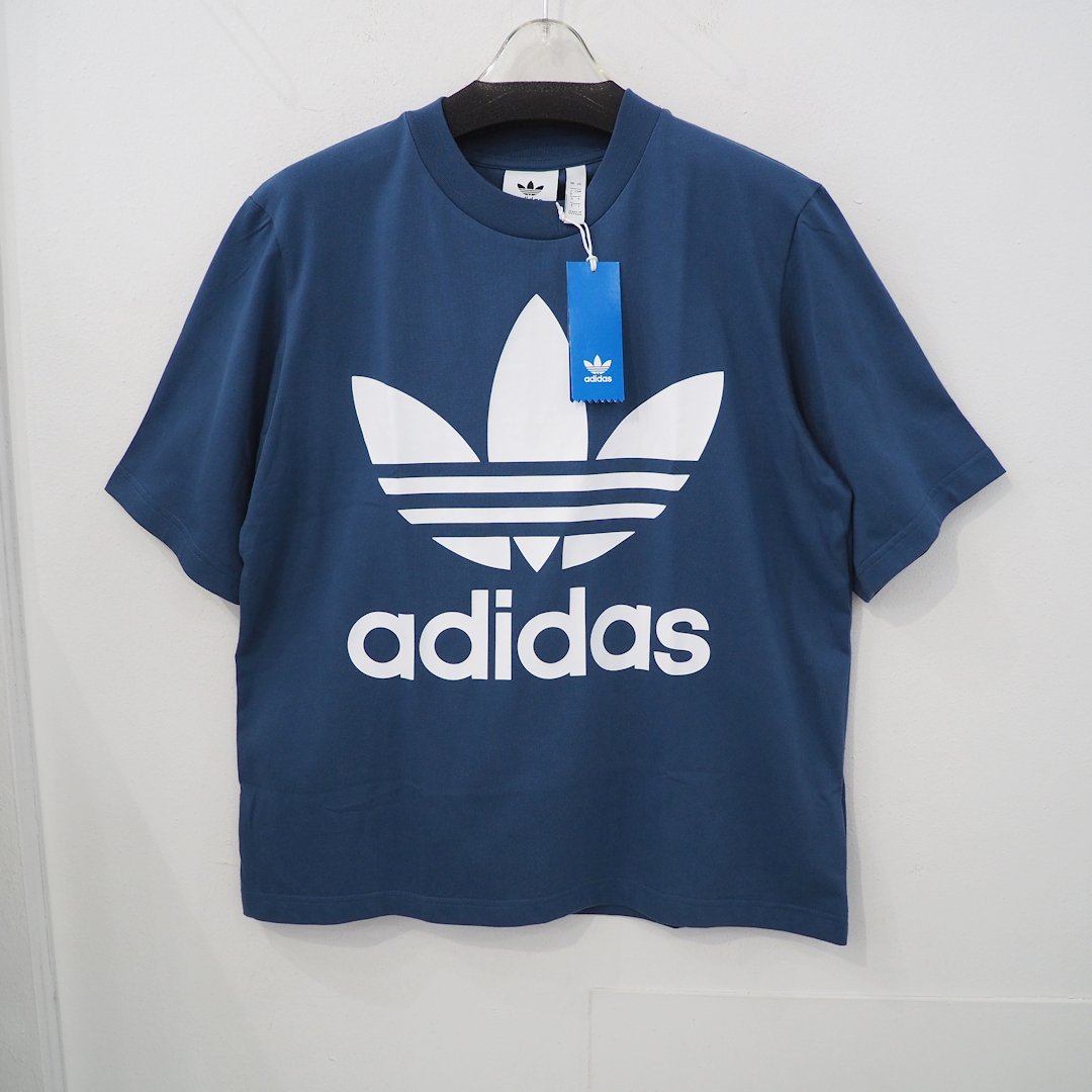 adidas AFA シャツ Mサイズ 青/黒 アディダス adidas メンズ 半袖機能Tシャツ M COOL BIG LOGO T