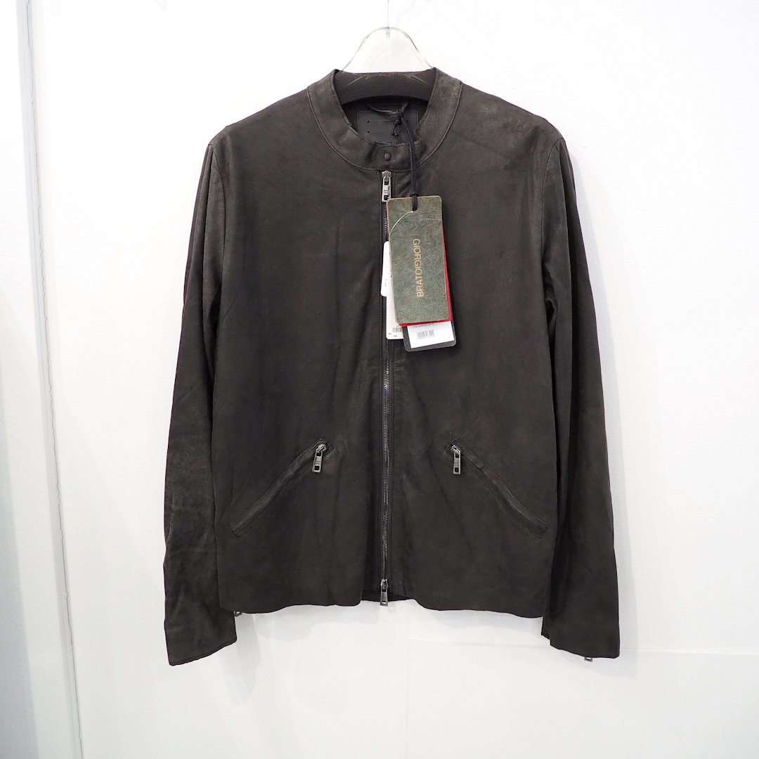 新品 定価20万 ジョルジオブラット ラム レザー シングル
