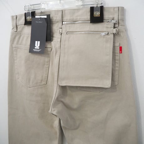 新品☆アンダーカバー 鈍 膝くり抜きパンツ グレー1