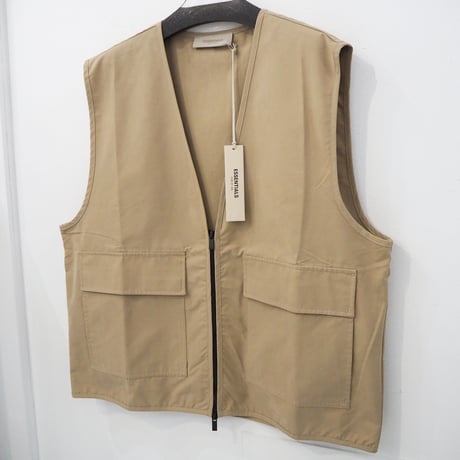新品 正規品 定価22000円 フィアオブゴッド エッセンシャルズ ワーク ベスト ベージュ メンズ M