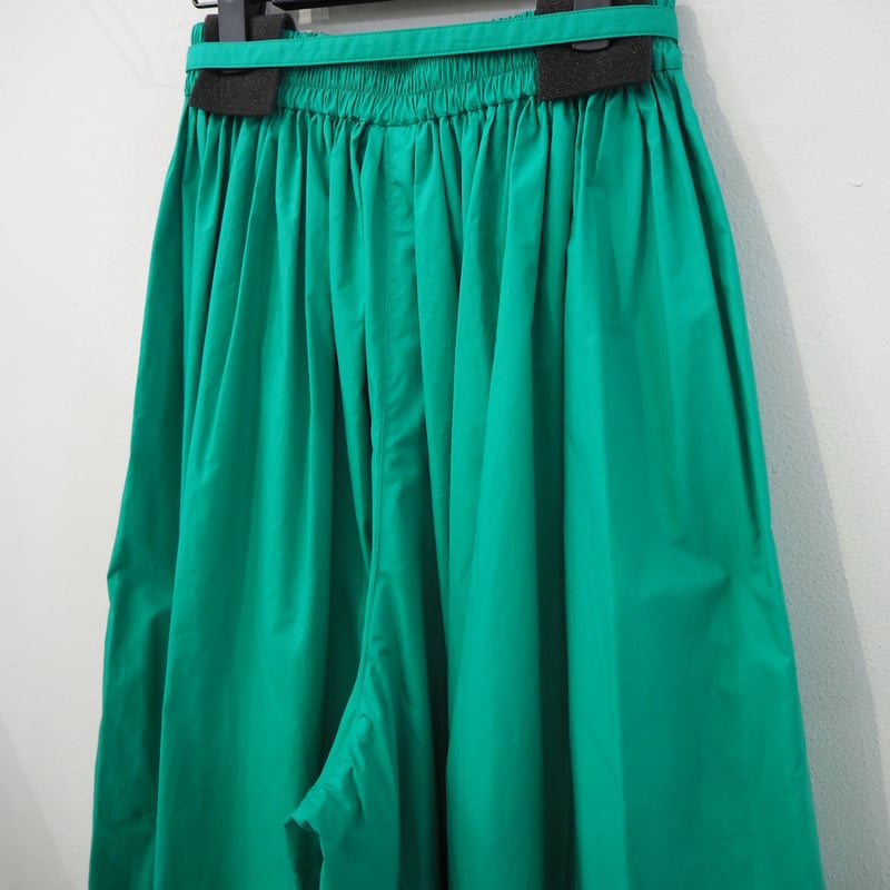 turquoise blue  S size   新品未使用品‼️ワイドパンツ 品 定価7万 ジュンジー カラー スーパー ワイド パンツ 青緑
