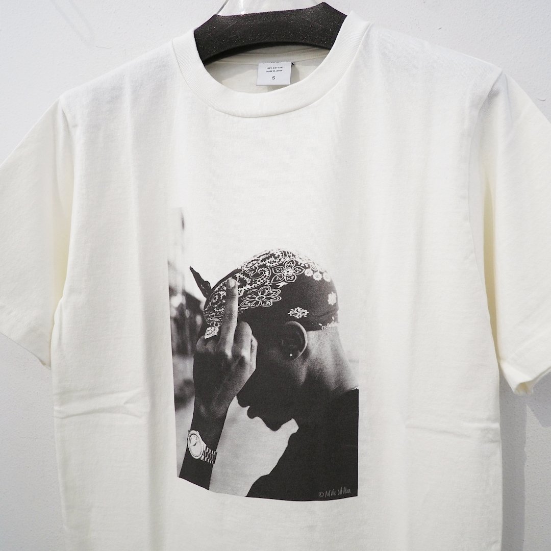 2PAC プリント T ヘビーウェイト プリント 2PAC 公式 バイウェア 定価10780円 新品 ホワイト Tシャツ トップス