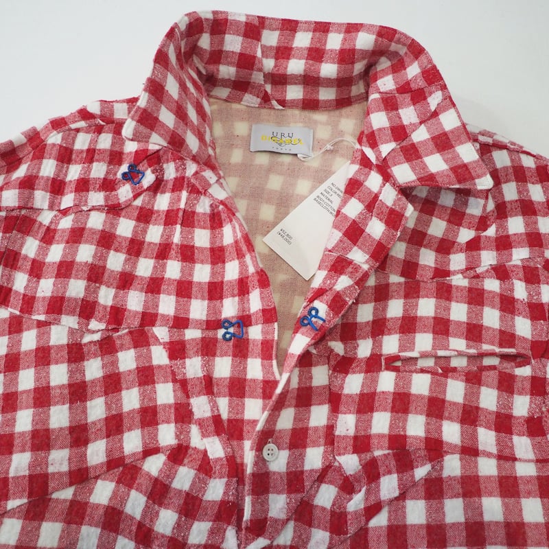 新品 定価52800円 ディガウェル x URU TOKYO 23ss 春夏 ギンガム