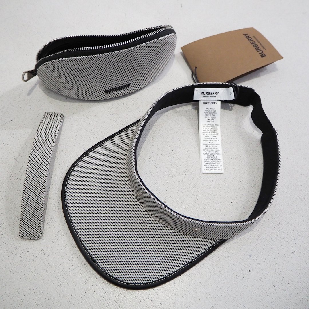 BURBERRY サンバイザー 新品 定価88000円 バーバリー 21ss リカルドティッシ 2way