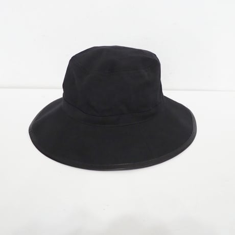 新品 定価19800円 メゾンドリリス 日本製 オーガニック コットン ハット 黒 ブラック レディース