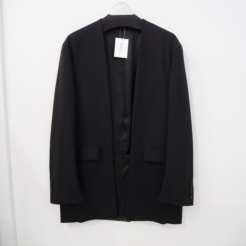 SUAVELE 】【完売品】 ブラック ノーカラージャケットセットアップ