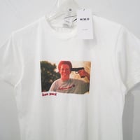 新品 定価8800円 フーズフーギャラリー 映画 KENPARK プリント タイト Tシャツ 白 ホワイト メンズ レディース S XS