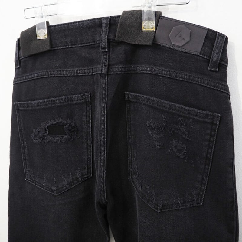 新品 定価121000円 アルケミスト ブラスト チェーン デニム 黒 