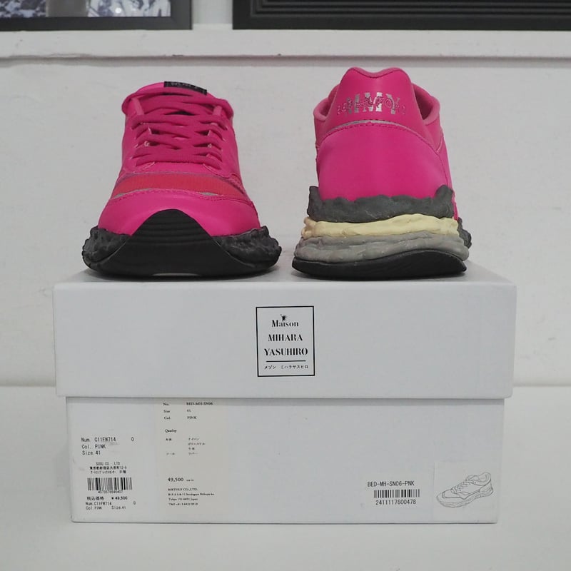 ミツヒロ LIMI feu x Maison MIHARA YASUHIRO Pointed Sneakers(23 White