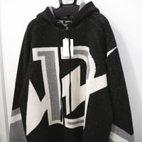 新品 定価106425円 ウェルダン ヘビーウエイト ニット フーディー 黒 ブラック メンズ M L XL レディース