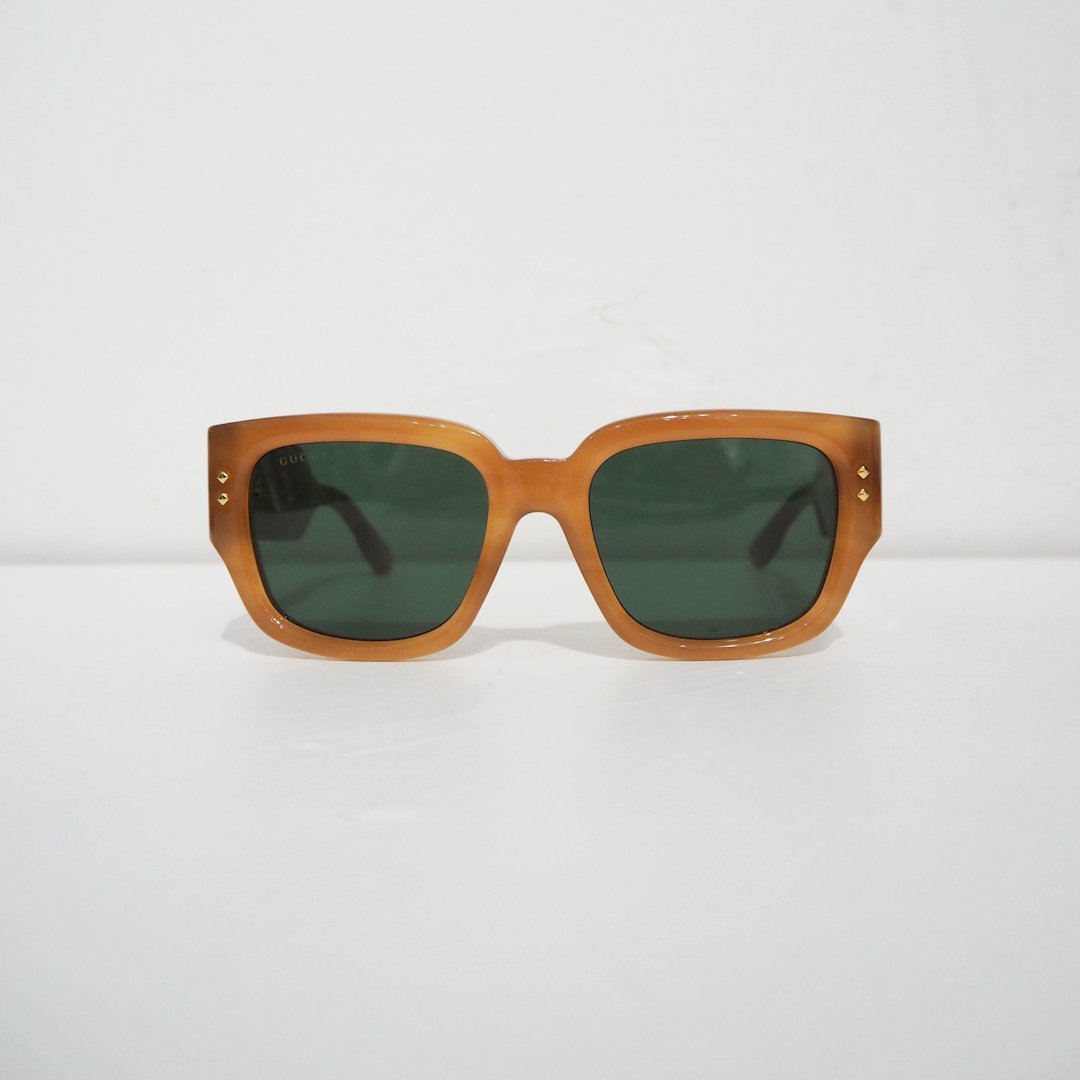 新品 正規品 定価55000円 グッチ 太 セル フレーム スクエア  