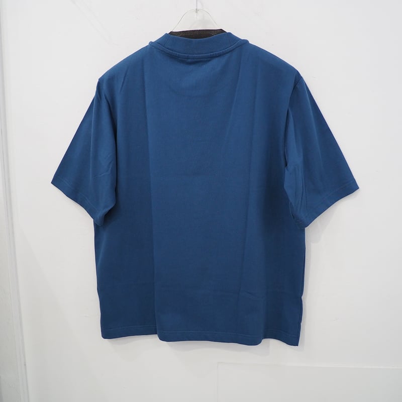 アディダス Tシャツ ブルー Vネック オーバーサイズ サイドスリット B132 アディダス Tシャツ ブルー Vネック オーバーサイズ サイド