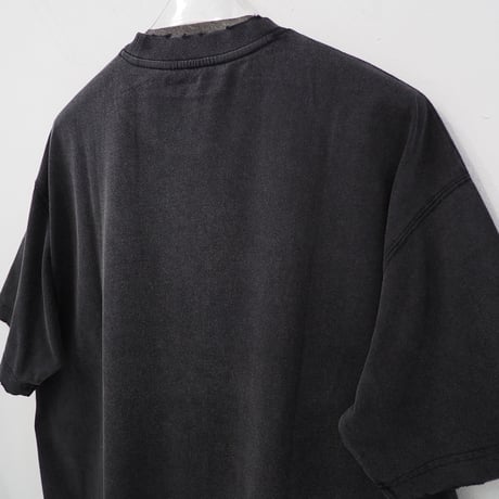新品 定価18980円 NANS STUDIO 25ss ヴィンテージ加工 Tシャツ 黒 ウォッシュ ブラック メンズ L XL レディース