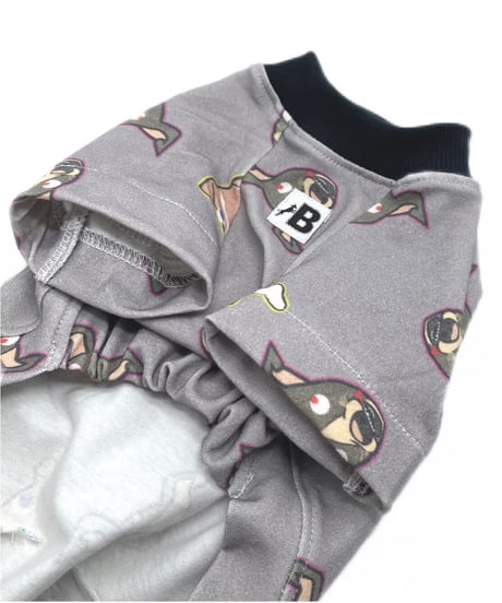 変なイタグレさんTシャツ【Light gray】
