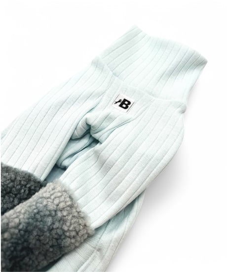 Mix coloring knit【Blue×Blue】