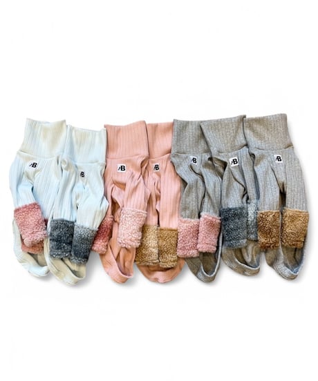 Mix coloring knit【Gray×Blue】