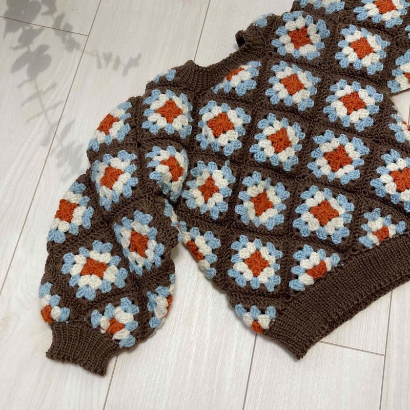 グラニースクエアのキッズセーターレシピ | KNIT.3004 グラニースクエアのキッズセーターレシピ | KNIT.3004