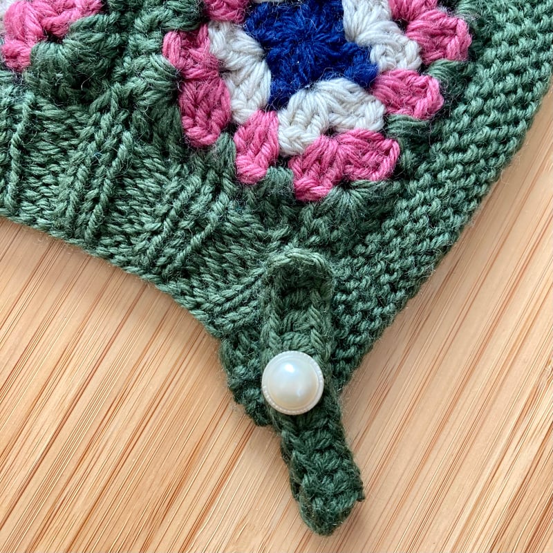 Granny Square BABY Bonnet ~グラニースクエアボンネットベビー