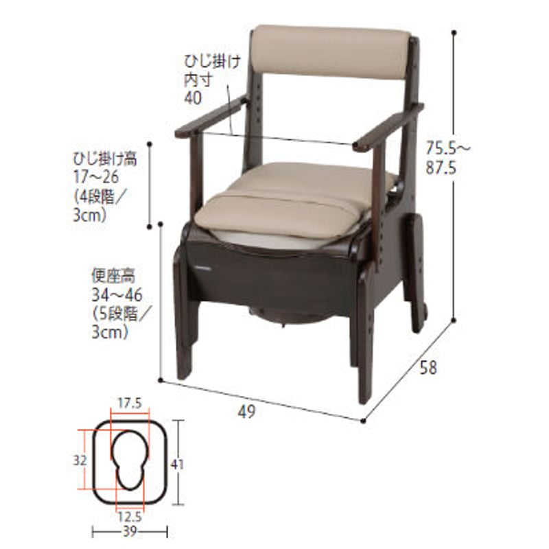 家具調トイレ ＜座楽＞ 家具調トイレ＜座楽＞シリーズ｜排泄用品｜介護