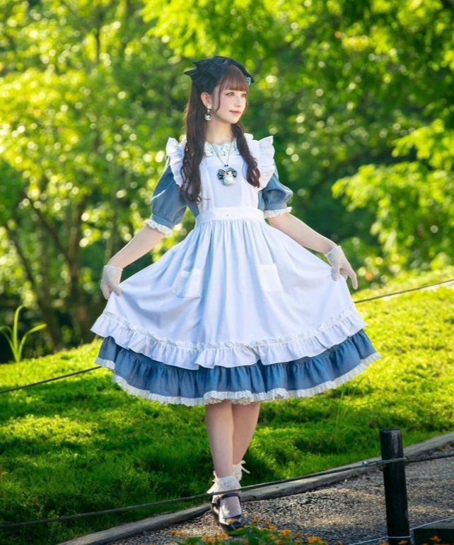 GLM13】びしゅろりアリスワンピース（単品）（半袖or長袖） | 尾